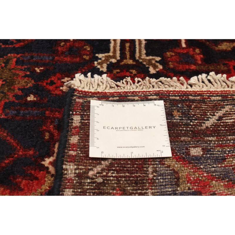 ECARPETGALLERY Hand-knotted Andelz Navy Wool Rug - 3'6 x 10'3