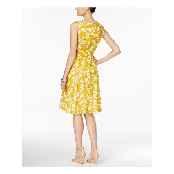 anne klein yellow dress