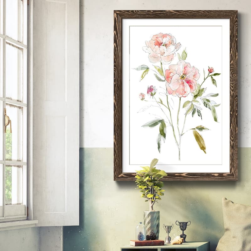 Sketchbook Cottage Rose I-Premium Framed Print - Ready to Hang