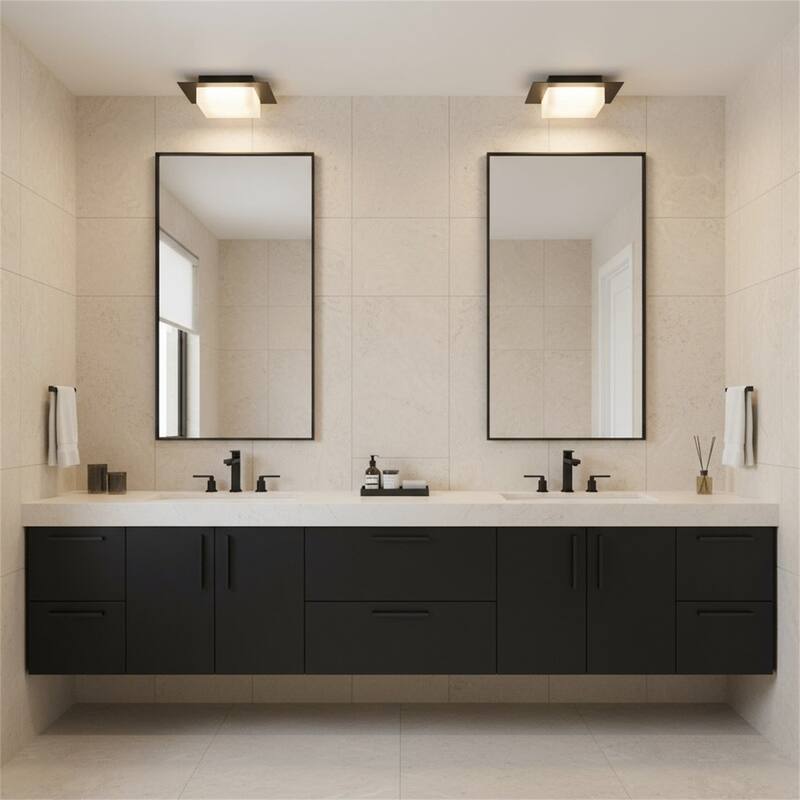 8 inch Square Integrated LED Flush Mount