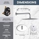 preview thumbnail 45 of 74, WOWOW Wall Mount 9-Spray Shower Faucet with Handshower