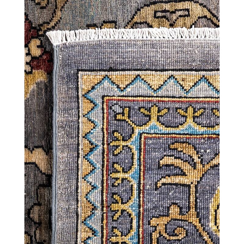 Serapi One-of-a-Kind Hand-Knotted Area Rug - Gray, 8' 0" x 9' 11" - 8' 0" x 9' 11"