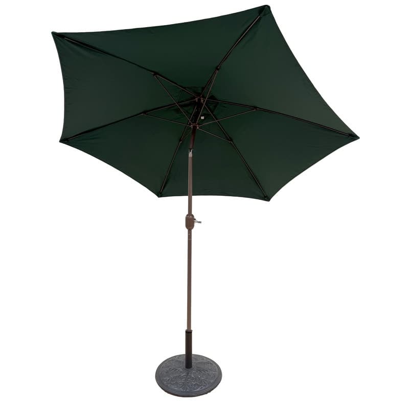 Tropishade 9 ft. Aluminum Bronze Patio Umbrella, Green cover