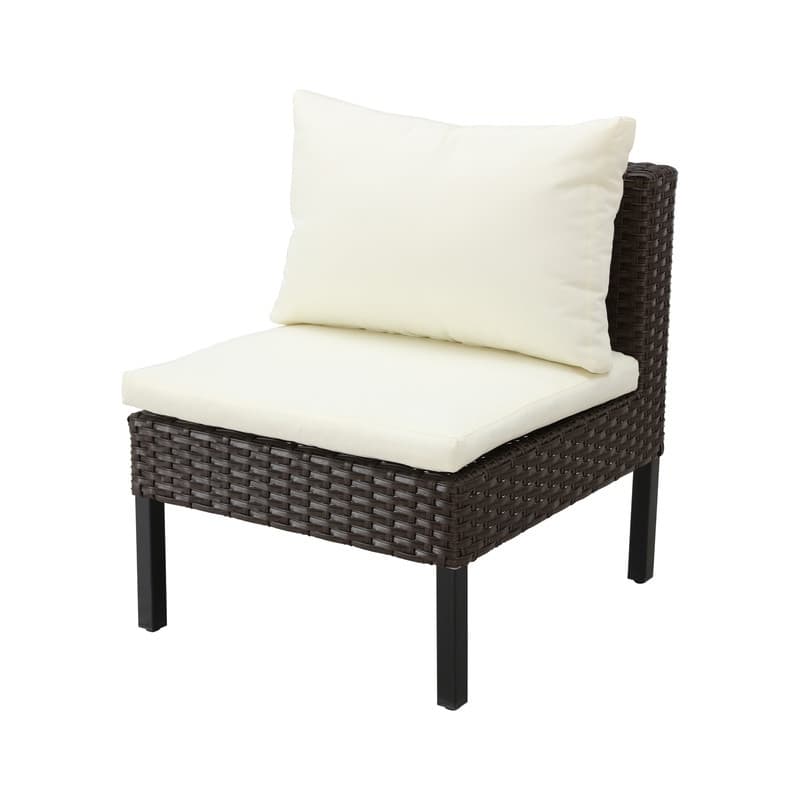Patio Festival 6-Piece Outdoor Wicker Conversation Seating Set