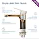 Solid Brass Lead-free Single-handle High Arc Bathroom Faucet