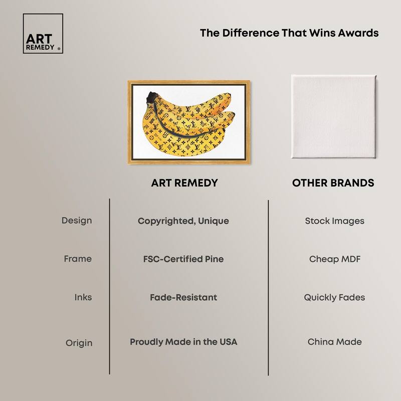 Fashion Bananas Canvas by Art Remedy