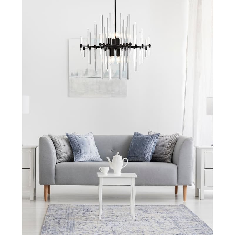 Samuel 27 inch Crystal Rod Pendant - N/A