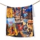 preview thumbnail 15 of 158, Indigo Hill by HiEnd Accents Campfire Sherpa Fleece Throw, 1PC or 3PC 3-Piece - Bandits & Heroes