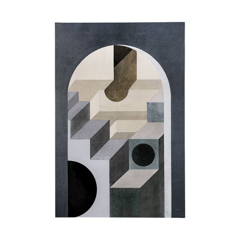 Labyrinth II Tri Color (40 x 60) Canvas Art Print - Large