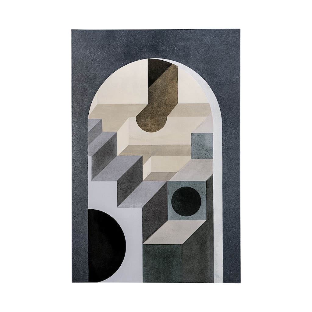 Labyrinth II Tri Color (40 x 60) Canvas Art Print