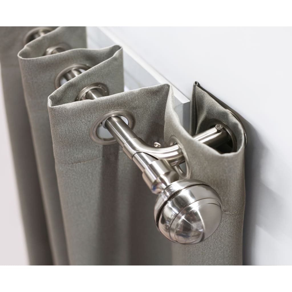 Thermaplus Decorative Blackout Curtain Rod set