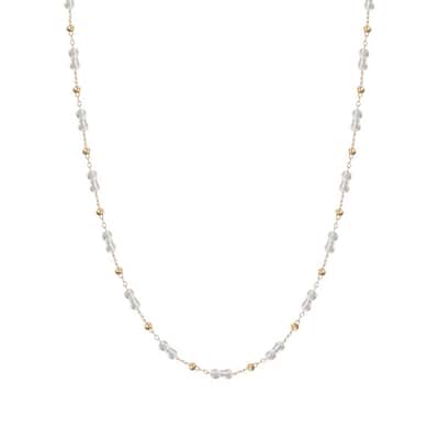 Victoria Townsend Long Clear Crystal Necklace