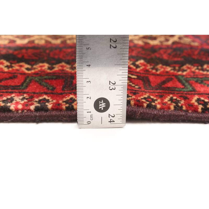 ECARPETGALLERY Hand-knotted Teimani Dark Brown Wool Rug - 2'9 x 4'8