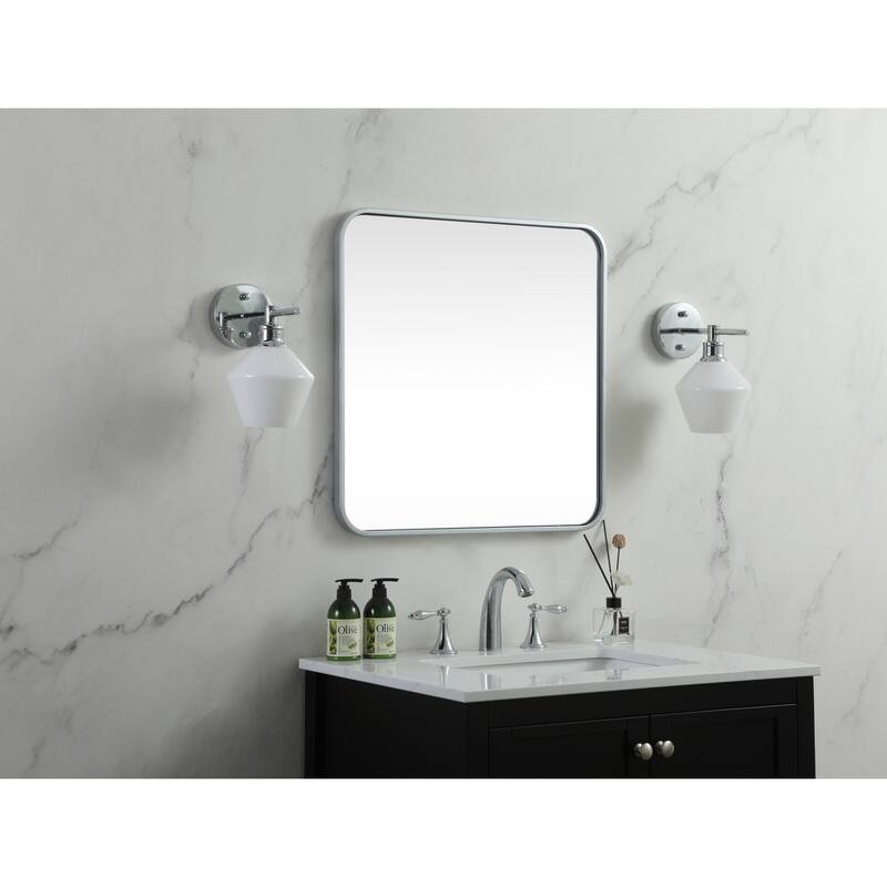 Elegant Lighting MR802424 Evermore 24" W x 24" H Transitional Square