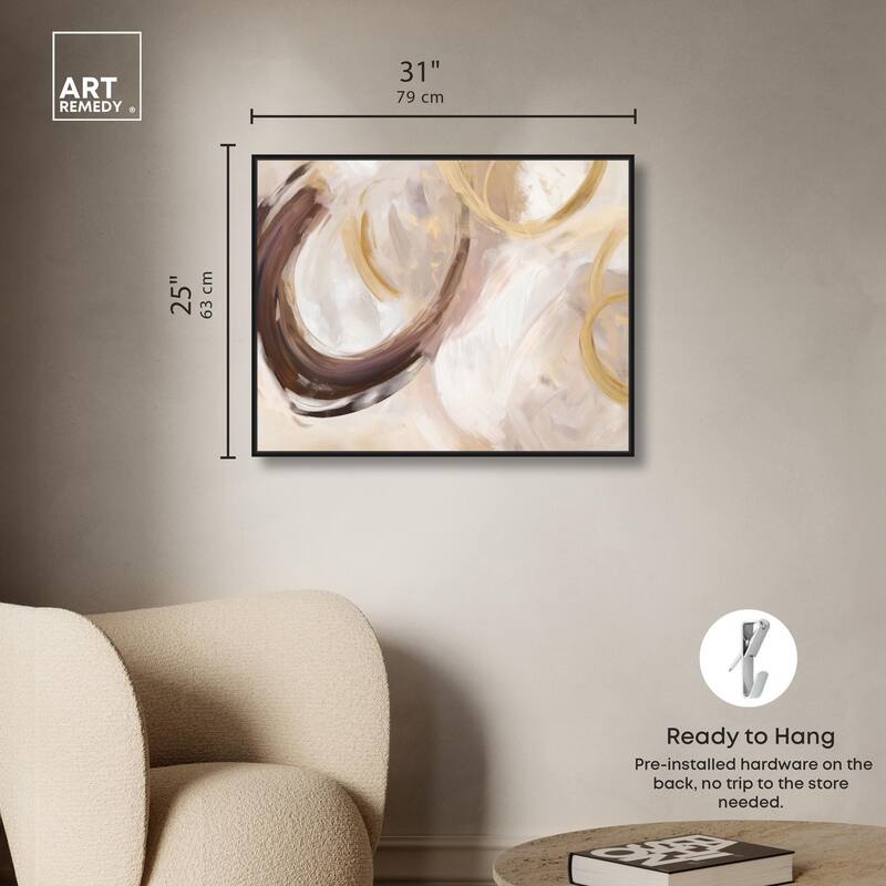 Dreamy Swirls I Canvas by Art Remedy