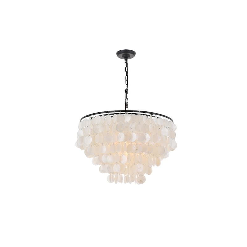 Selene 6 light Brass Pendant