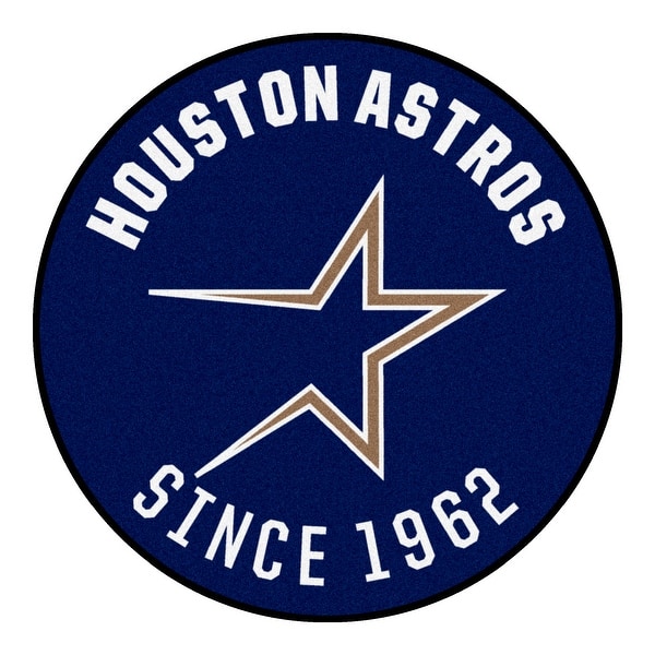 MLB - Houston Astros Retro Collection Roundel Rug - 27in. Diameter