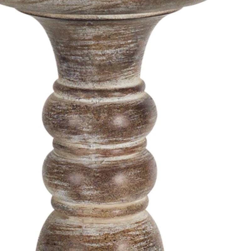 HomeRoots Set Of Three Brown Flameless Tabletop - 12