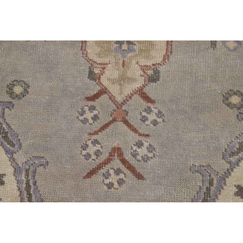 Gray Medallion Tabriz Persian Area Rug Handmade Wool Carpet - 6'5"x 9'0"
