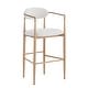 preview thumbnail 38 of 56, Christopher Knight Home Elmore Fabric and Iron 30 Inch Barstools (Set of 2)