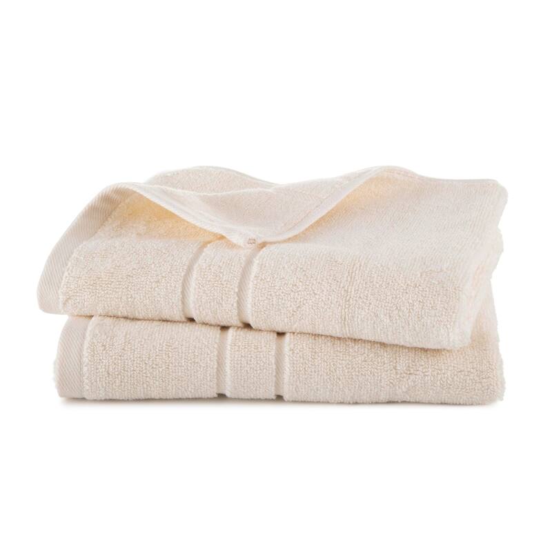 Clean Design Home x Martex Solid Supima 2-Pack Hand Towel Set - Hand Towel - Off-White