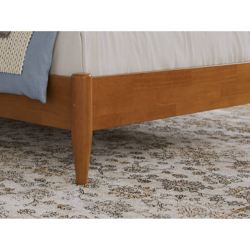 Naples Solid Wood Low Profile Platform Bed