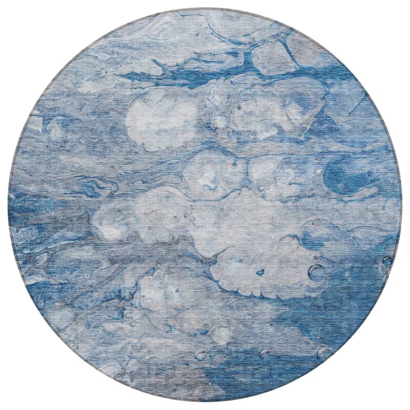 HomeRoots Abstract Transitional Rectangle Outdoor Rug
