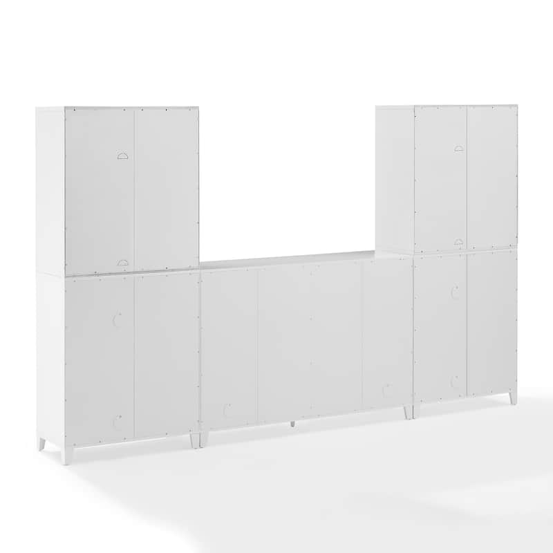 Roarke 3Pc Sideboard And Pantry Set W/ Glass Door Hutch
