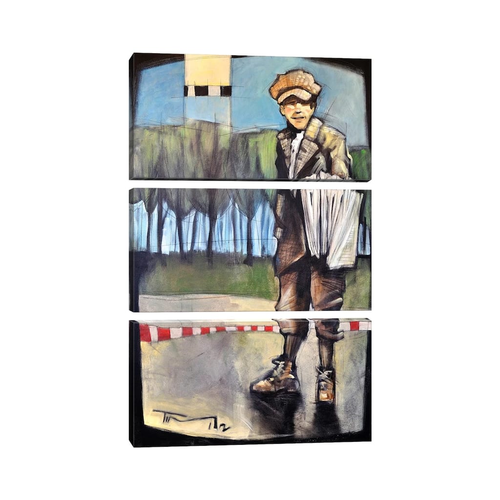 iCanvas "Newsboy" by Tim Nyberg 3-Piece Canvas Wall Art Set