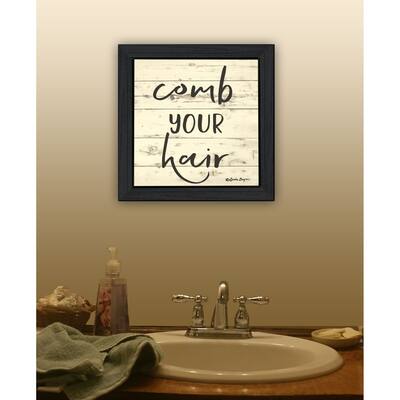 TrendyDecor4U Contemporary "Comb Your Hair" Framed Print Wall Art