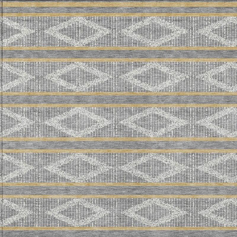HomeRoots Geometric Transitional Rectangle Outdoor Rug