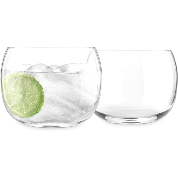 Final Touch Revolve Spinning Cocktail Glass Set of 2 - 12 oz