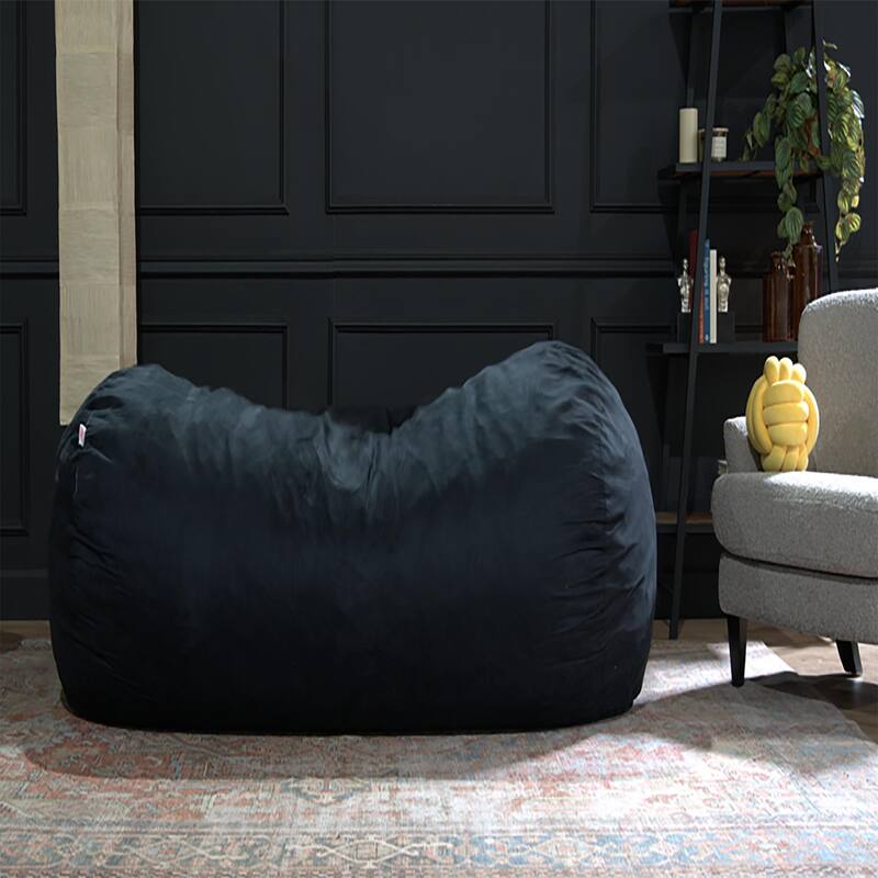 Jasper Traditional 8 Foot Cylindrical Suede Bean Bag