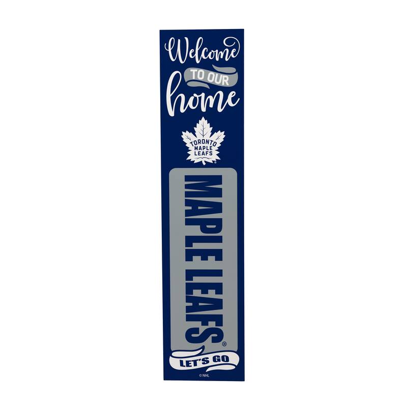 47" Double Sided Seasonal Porch Leaner, Toronto Maple Leafs - 47" x 11.25"