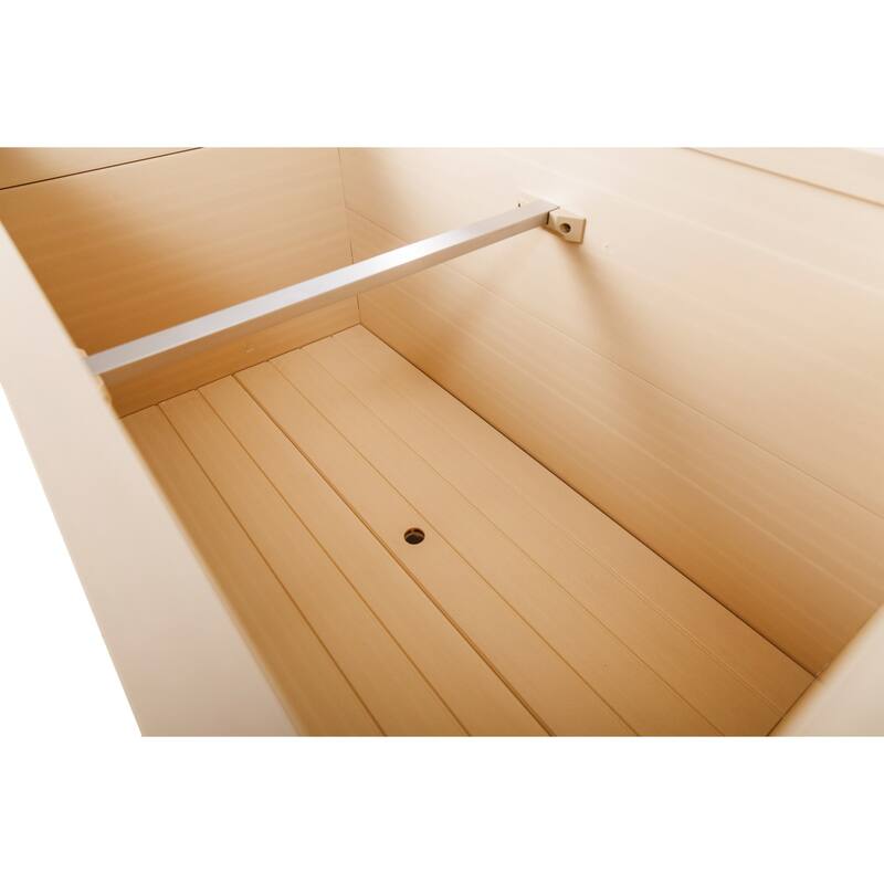 New Age Garden® ECOFLEX® Composite Outdoor Herb Flower Rectangular Planter in Maple