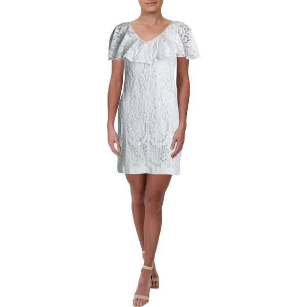 knee length dresses for ladies Momyknows Boho Lace Off Shoulder Lace Tassel Crop 2-in-1 Side Slit Ruffle  Photoshoot Maternity Maxi Dress main image 0