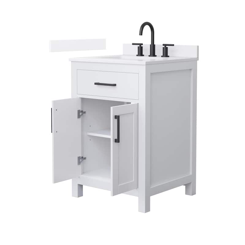 Wyndham Collection WCG2424-24S-QTZ-US3MXX Beckett 24" Free Standing