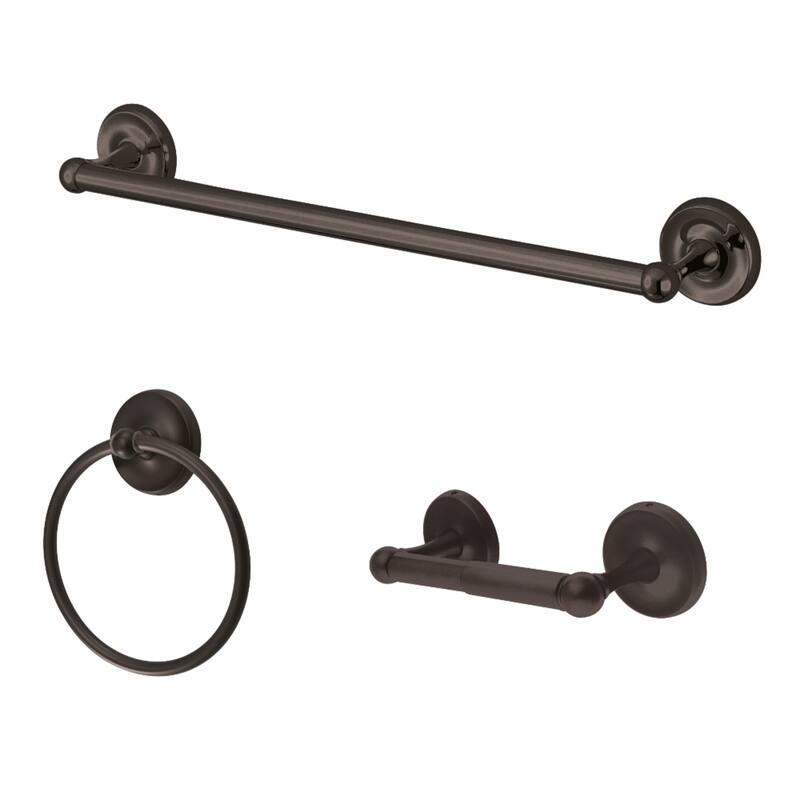 Victorian 3-Piece Bathroom Accessory Set - Oil Rubbed Bronze
