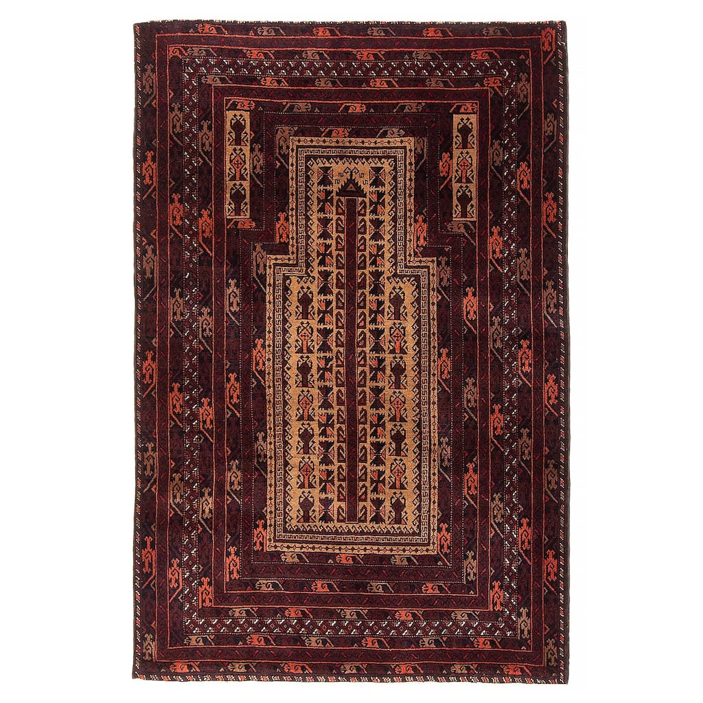 Teimani Tan Rug 3'0" x 4'9" - 3'0 x 4'9