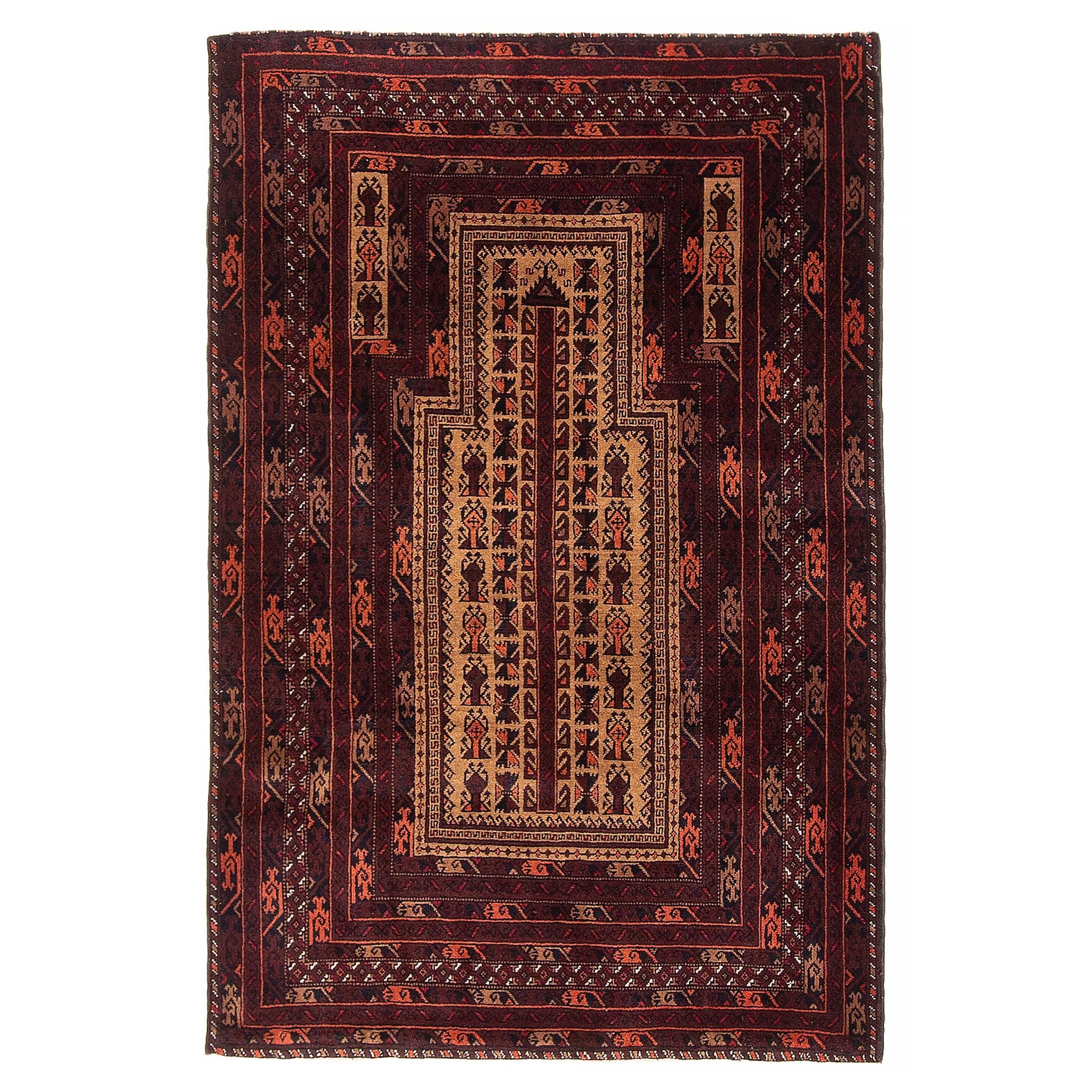 Teimani Tan Rug 3'0" x 4'9" - 3'0 x 4'9