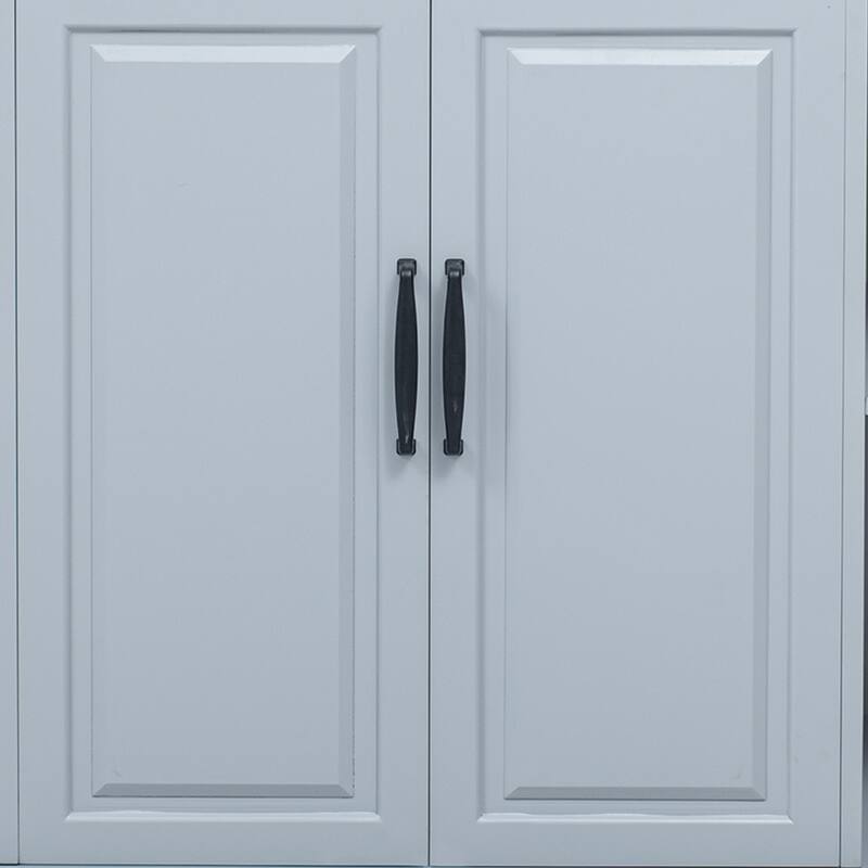 47.20'' Rubber Wood Kitchen Island with Extendable Dining Table, Power Outlet, and 2 Drawers - 47.2'' x 33.5'' x 36.75''