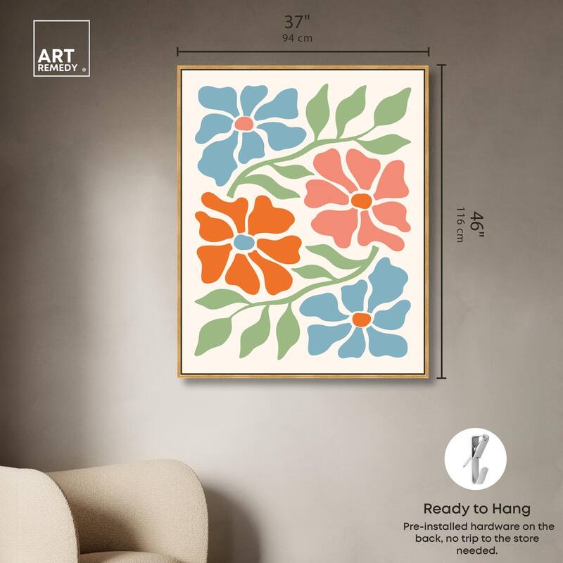 The Flowers Vines all Season Canvas by Art Remedy