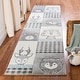 preview thumbnail 2 of 12, SAFAVIEH Carousel Kids Jeremy Animal Rug 2' x 8' Runner - Grey/Ivory