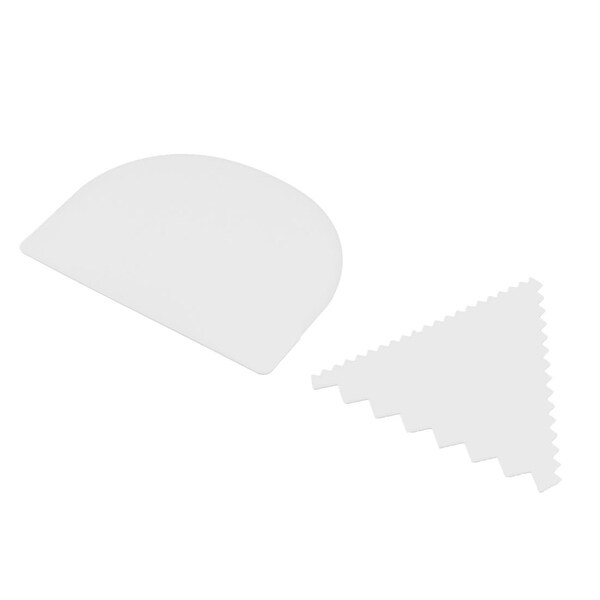 Plastic Baking Tool Cream Dough Pastry Butter Cake Scraper 2 in 1. Opens flyout.