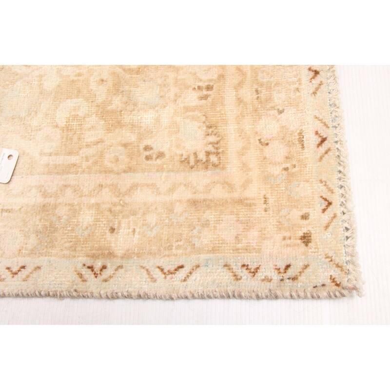 ECARPETGALLERY Hand-knotted Antalya Vintage Cream Wool Rug - 8'0 x 10'11