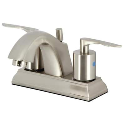 Kingston Brass FSC464.SVL Serena 1.2 GPM Centerset Bathroom Faucet