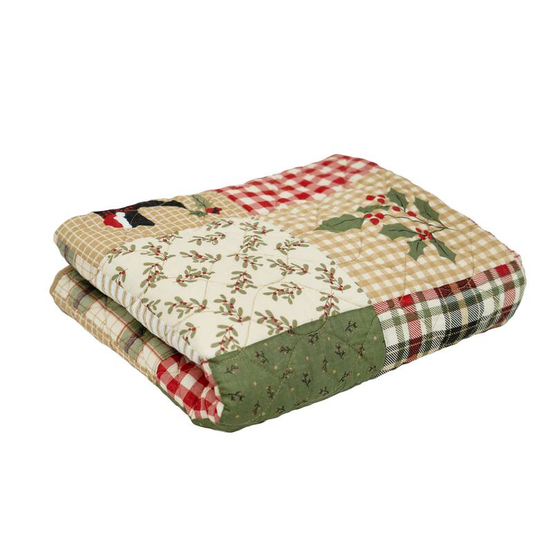 Your Lifestyle by Donna Sharp Holly Forest Cotton Quilted Throw