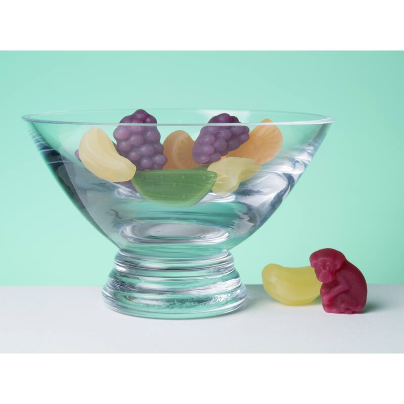 Majestic Gifts Inc. Glass Footed Dessert/ Dip Bowl W/ Clear Base-5" D