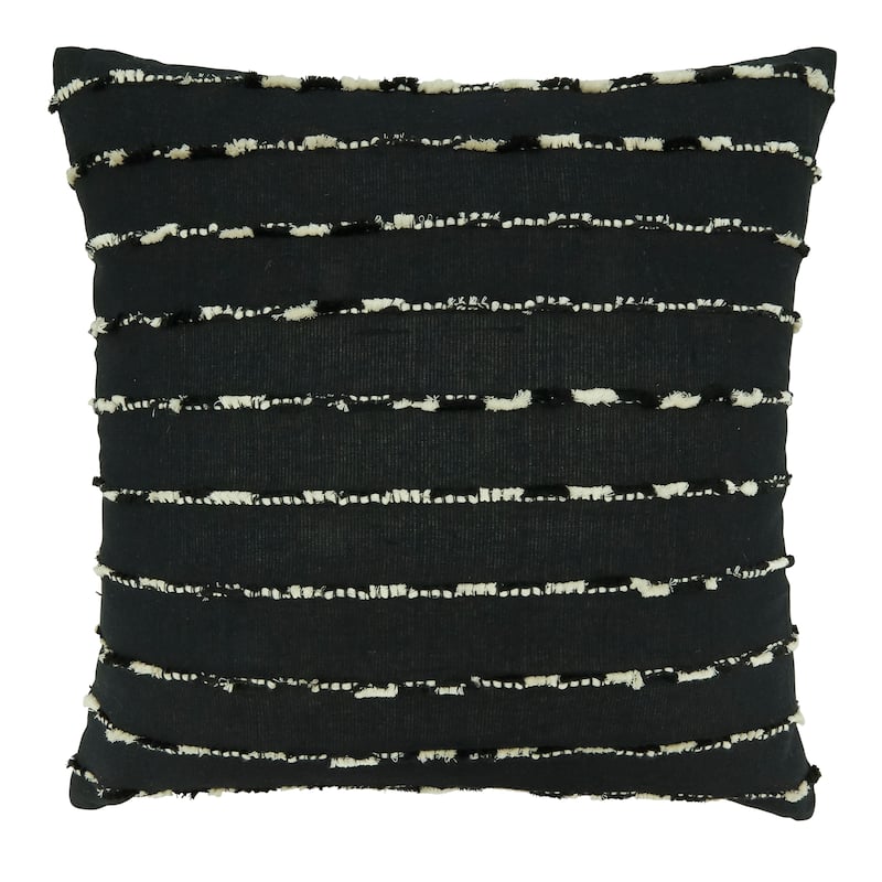 Throw Pillow With Stripe Design - Down