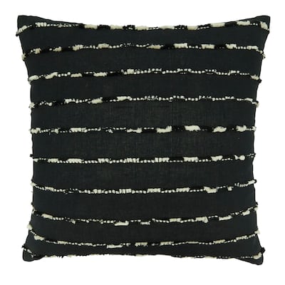 Throw Pillow With Stripe Design
